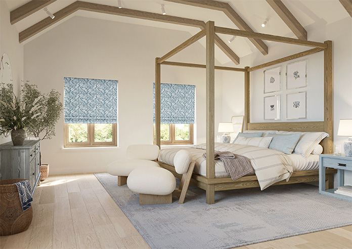 Cadogan, Blue Wedgewood - Twist&Fit Roman Blind - Image 6